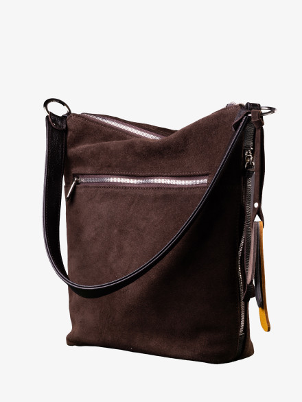 Сумка Baggins 2057 замша коричневая Сумка Baggins 2057 замша коричневая