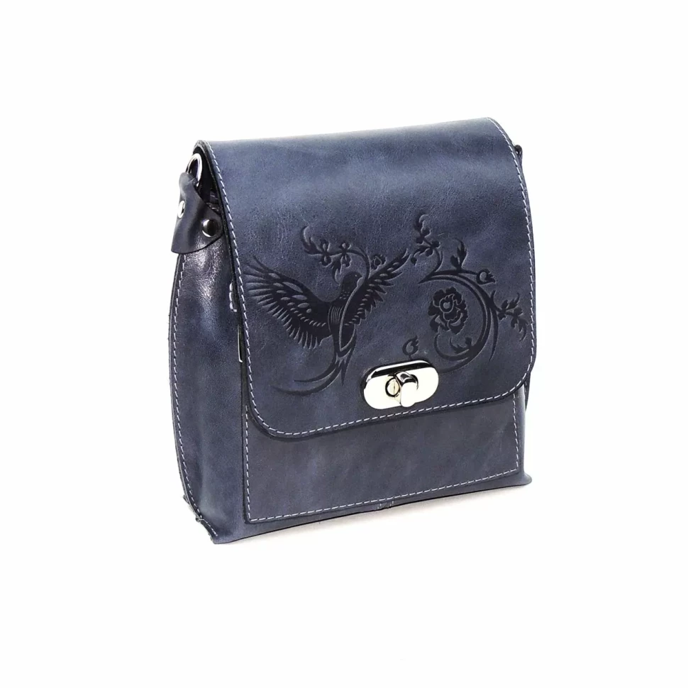 Сумка женская Natalia Kalinovskaya 76п.661 "Алёна" синяя гладкая Сумка женская Natalia Kalinovskaya 76п.661 "Алёна" синяя гладкая