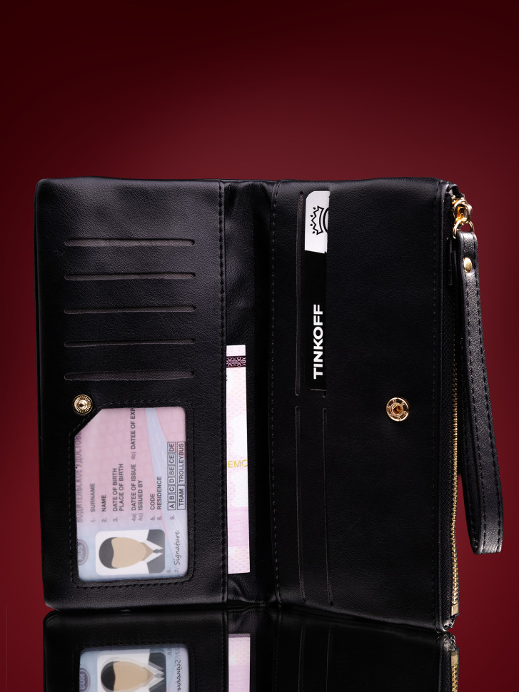 Портмоне ж.P159 black Портмоне ж.P159 black