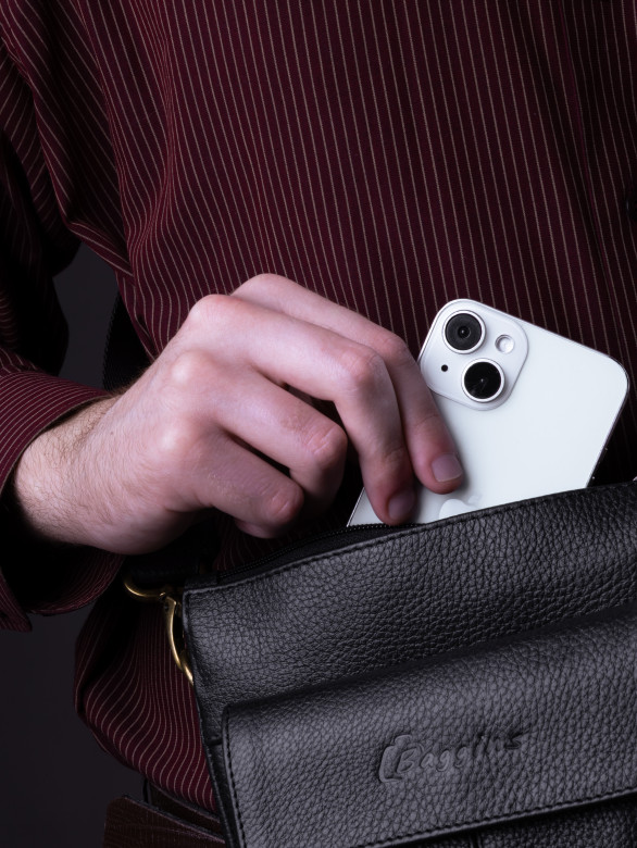 Сумка мужская  Baggins 0108 фл.черная