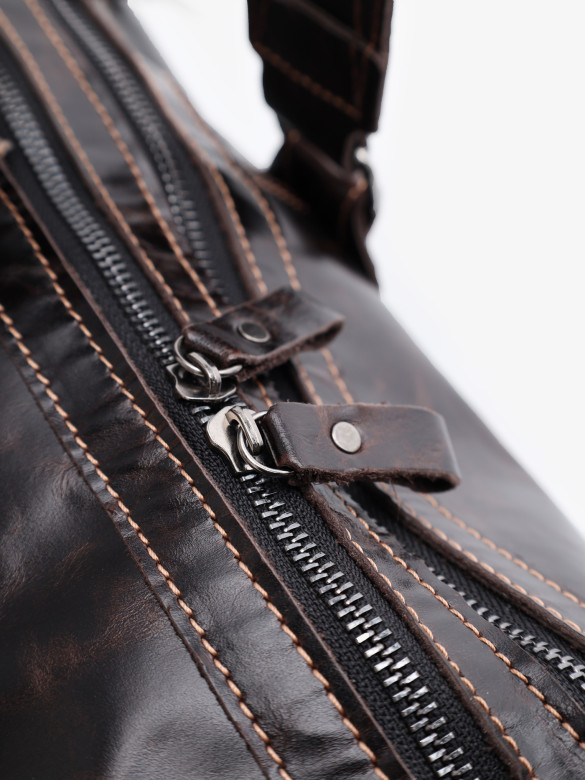 Сумка мужская из натуральной кожи Maxsimo Tarnavsky 1045 тёмно-коричневая Сумка мужская из натуральной кожи Maxsimo Tarnavsky 1045 тёмно-коричневая