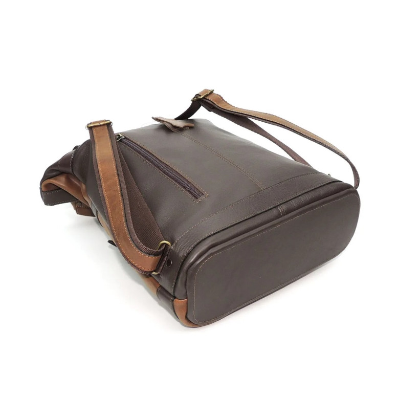 Сумка-рюкзак Natalia Kalinovskaya "Иста" рыжая/коричневая флотер