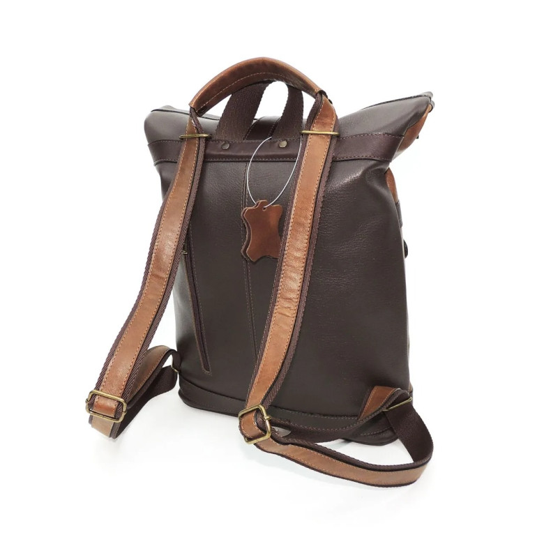 Сумка-рюкзак Natalia Kalinovskaya "Иста" рыжая/коричневая флотер