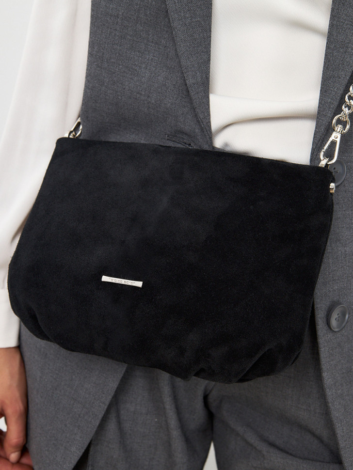 Сумка FIATO 2719 замша чёрная Сумка FIATO 2719 замша чёрная