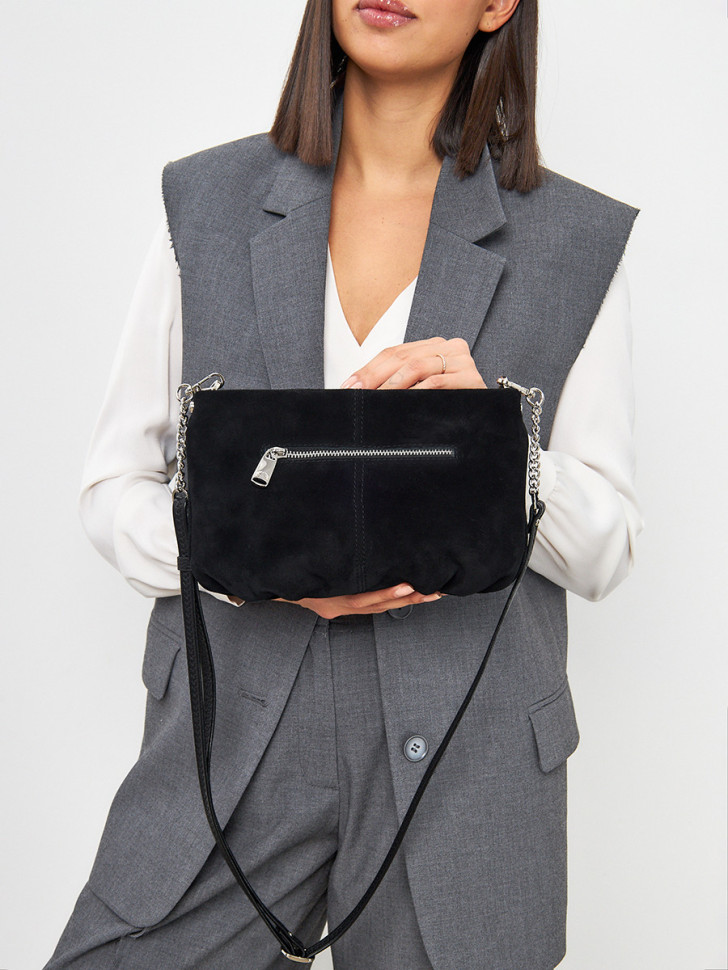 Сумка FIATO 2719 замша чёрная Сумка FIATO 2719 замша чёрная