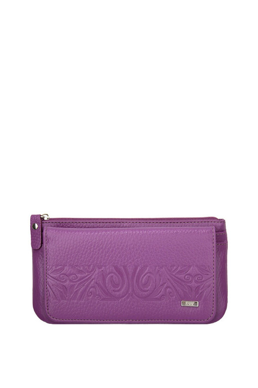 Кошелёк женский 79213 ИНКАНТО МАДЖЕНТА флотер тиснение кэж.фуксия