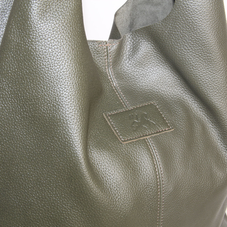 Сумка-шопер из кожи Maxsimo Tarnavsky 2001 чёрная