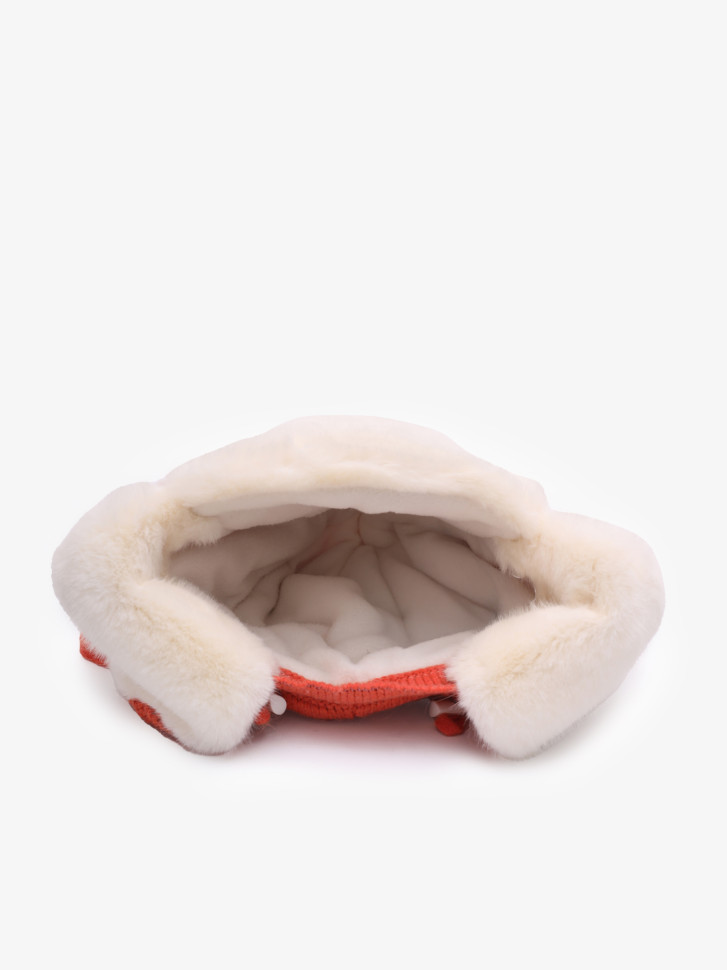 Ушанка Warm Goddess 2705 оранжевая Ушанка Warm Goddess 2705 оранжевая