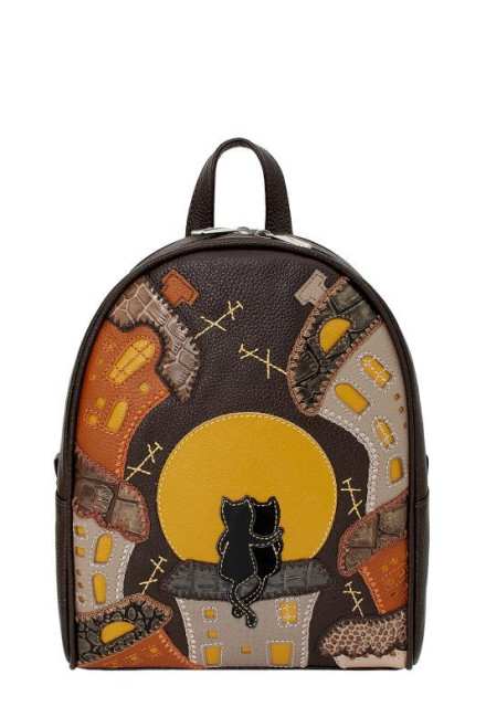 Рюкзак Protege 348-194 "Город №6" рыжий флотер