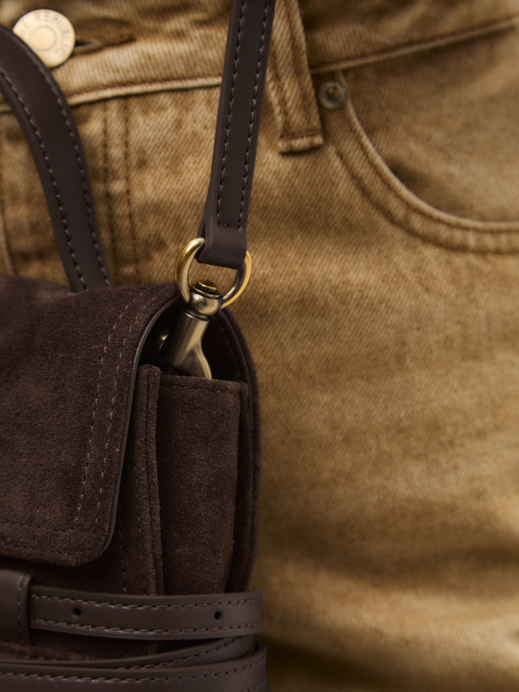 Сумка Lamagio 68920 замша коричневая Сумка Lamagio 68920 замша коричневая