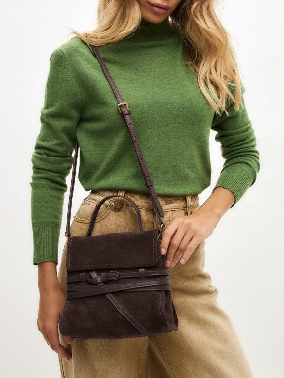 Сумка Lamagio 68920 замша коричневая