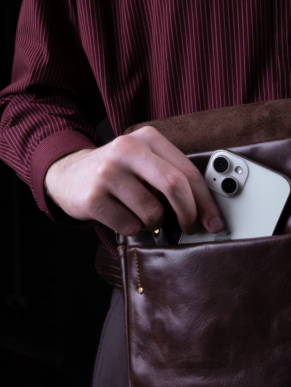 Сумка муская Baggins 1049 коричневая друид Сумка муская Baggins 1049 коричневая друид