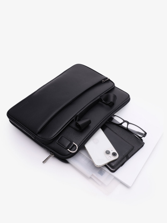 Сумка мужская Cantlor Ж03-705B-01 черная Сумка мужская Cantlor Ж03-705B-01 черная