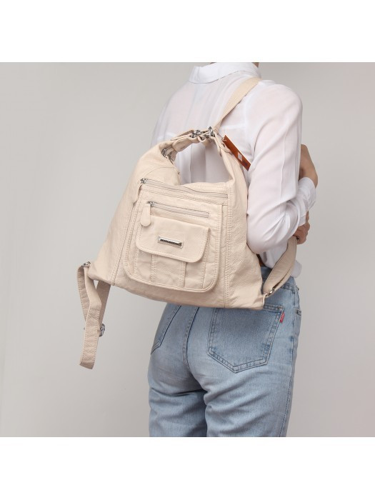 Сумка-рюкзак Runyi 1663 бежевая