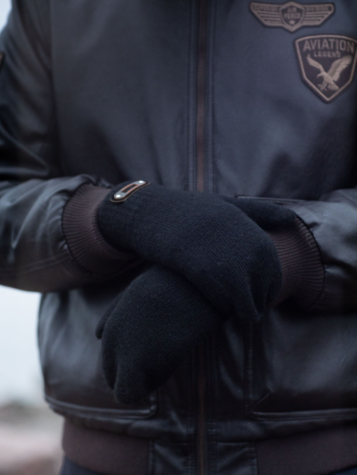 Варежки мужские Корона 8169 черные