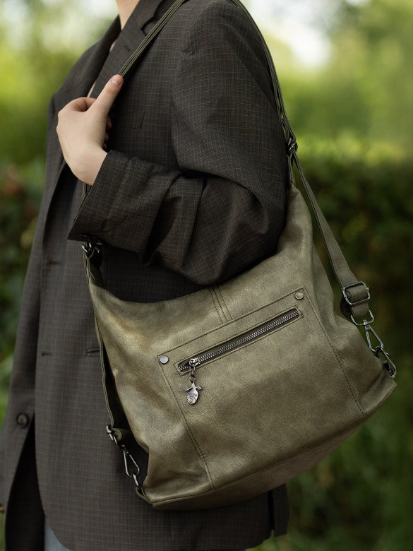 Сумка-рюкзак Roseshow 83130 хаки