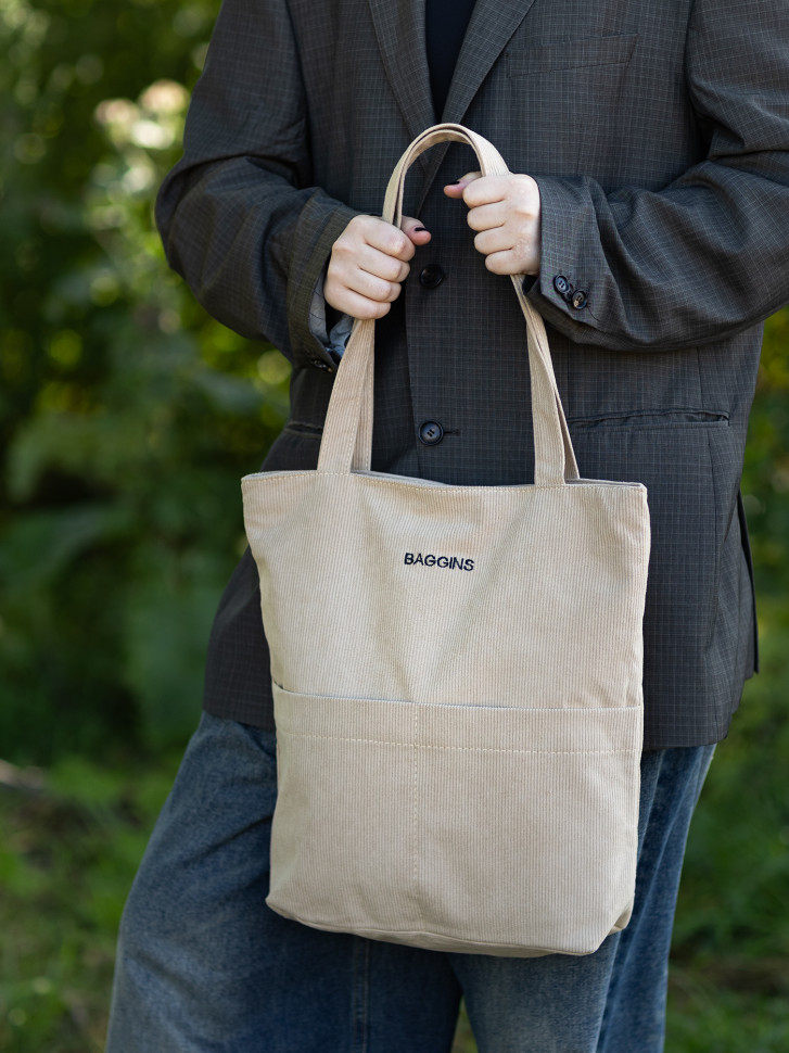 Сумка-шопер Baggins 762 темно-бежевая Сумка-шопер Baggins 762 темно-бежевая