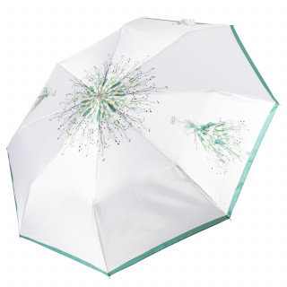 Зонт женский FABRETTI, UFLS0038-11 белый/зеленый