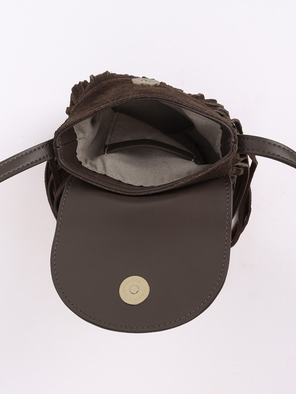 Сумка Lamagio 5840 замша коричневая