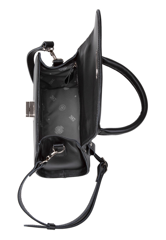 Сумка Esse 76562 ПОЛЛИ DARK кожа черная Сумка Esse 76562 ПОЛЛИ DARK кожа черная