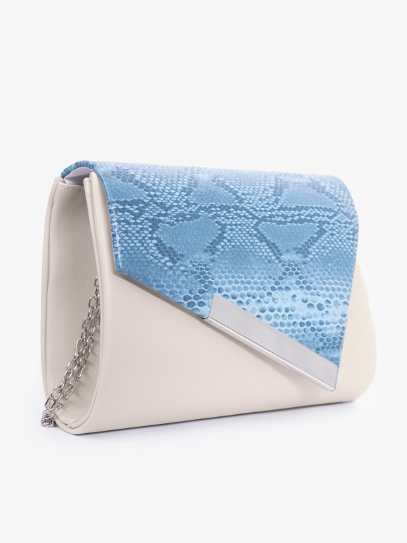 Клатч женский Funxilan 1704 beige/blue Клатч женский Funxilan 1704 beige/blue