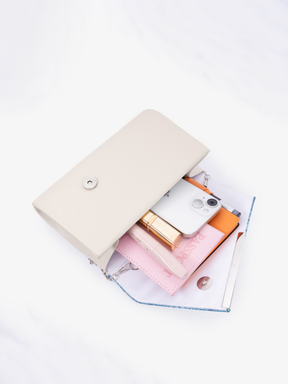 Клатч женский Funxilan 1704 beige/blue Клатч женский Funxilan 1704 beige/blue