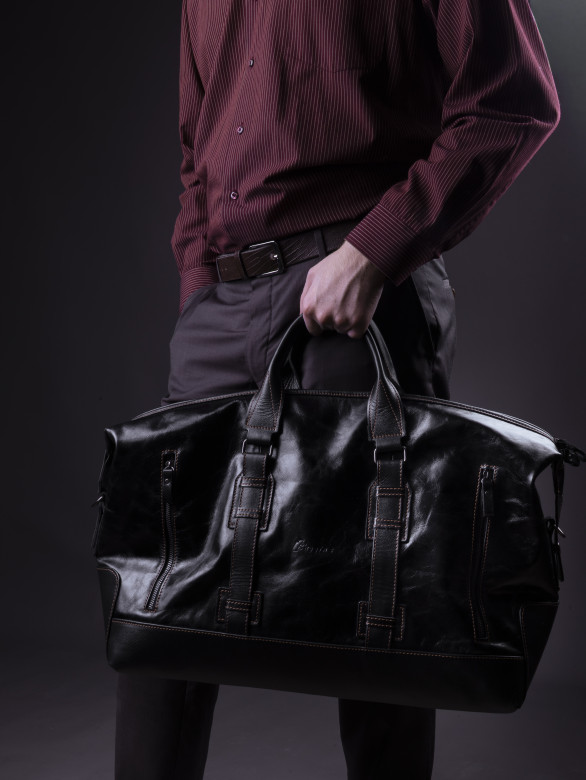 Сумка дорожная Baggins 1017 черная пулл-ап