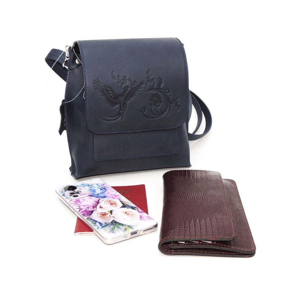 Женская кожаная сумка Natalia Kalinovskaya С86т-711 черная Женская кожаная сумка Natalia Kalinovskaya С86т-711 черная