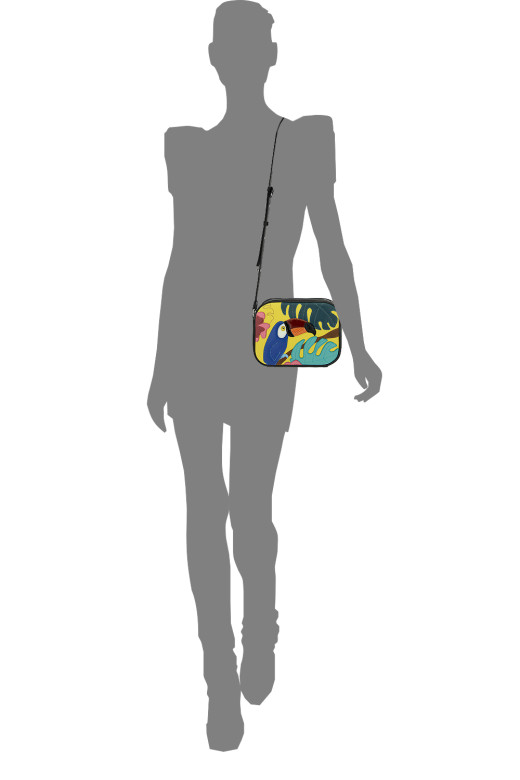 Сумка женская Protege, ДС-487-265, "Тукан №1" жёлтый+черный Сумка женская Protege, ДС-487-265, "Тукан №1" жёлтый+черный