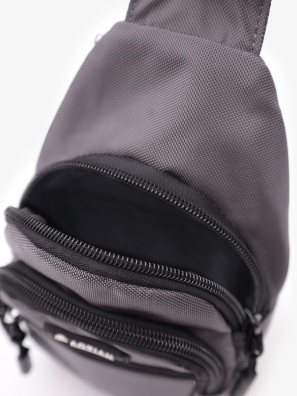 Рюкзак на одно плечо An 65365 серый