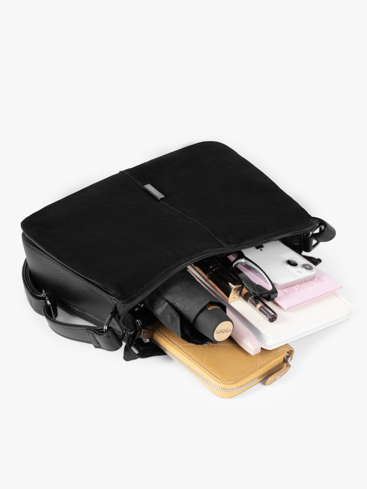 Сумка Gilda Tohetti 60488 black.замша