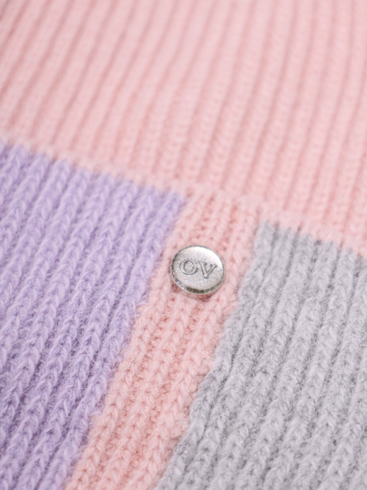 Шапка OvenTrico 1570 розовый/сиреневый/серый Шапка OvenTrico 1570 розовый/сиреневый/серый