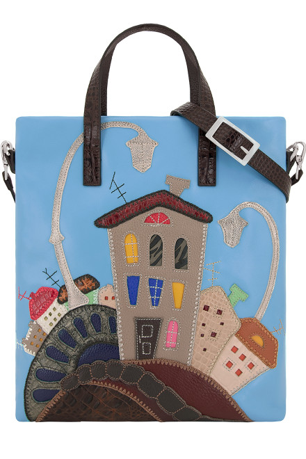 Сумка женская Protege, ДС-220-208 Город №23 тёмно-коричневая рептилия