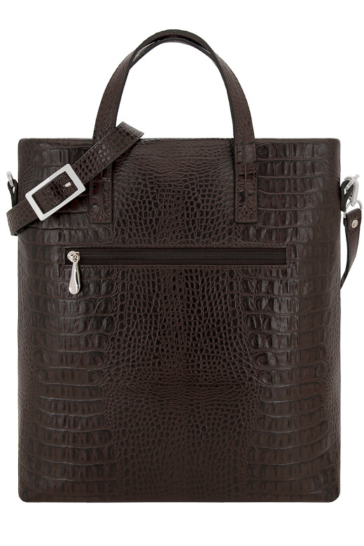 Сумка женская Protege, ДС-220-208 Город №23 тёмно-коричневая рептилия Сумка женская Protege, ДС-220-208 Город №23 тёмно-коричневая рептилия