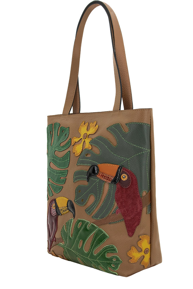 Сумка женская Protege, ДС-517-281 Тукан №2 кэмел флотер