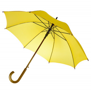 Зонт-трость Molti "Хит" 8 спиц жёлтый, ручка дерево
