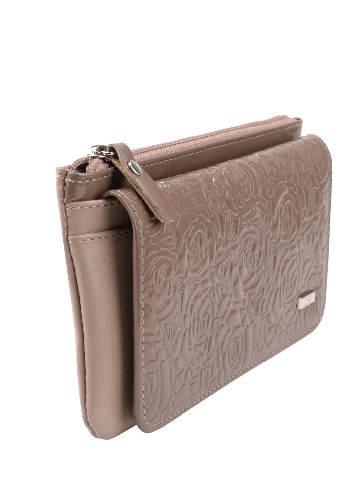 Кошелек Esse, ИНКАНТО PRALINE 66093 лак бежевый тиснение Кошелек Esse, ИНКАНТО PRALINE 66093 лак бежевый тиснение