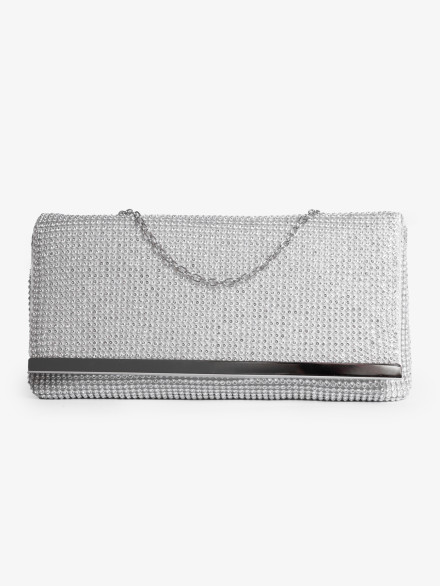 Клатч Funxilan 3763 серебристый