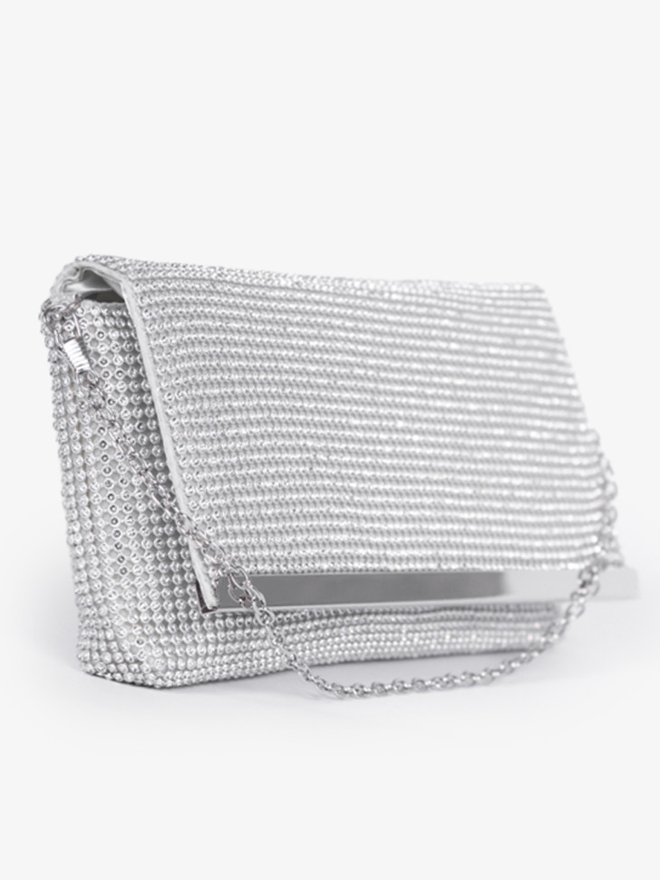 Клатч Funxilan 3763 серебристый