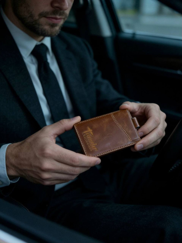 Картхолдер КХ-328-1926 "Traveler" светло-коричневый