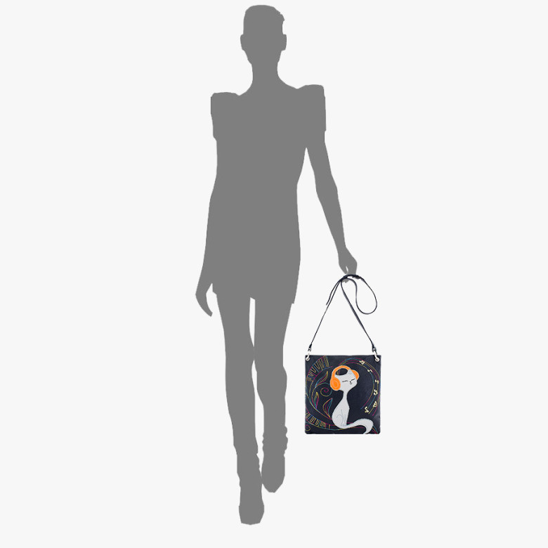 Сумка женская Protege, ДС-144-75 кот №46 чёрная