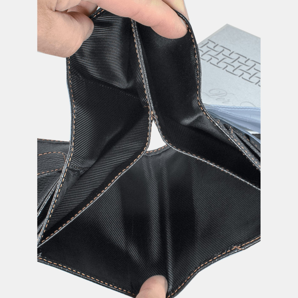 Портмоне мужское ПМ-427-1510/1520 "Консул"3в1 чёрное