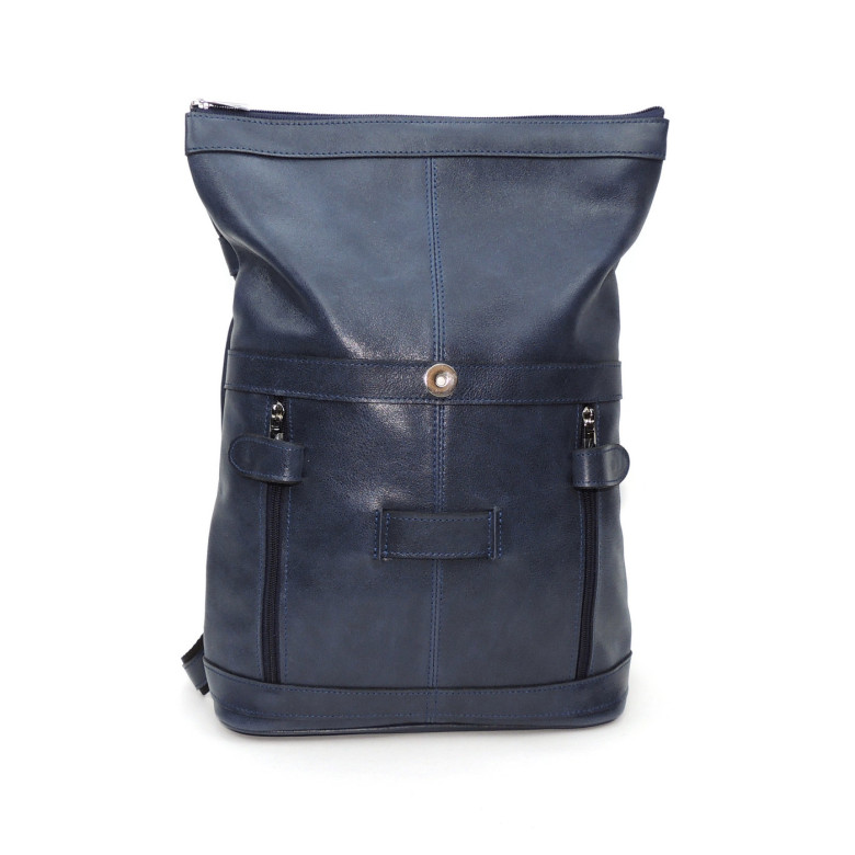 Кожаная сумка-рюкзак Natalia Kalinovskaya "Альто" синяя