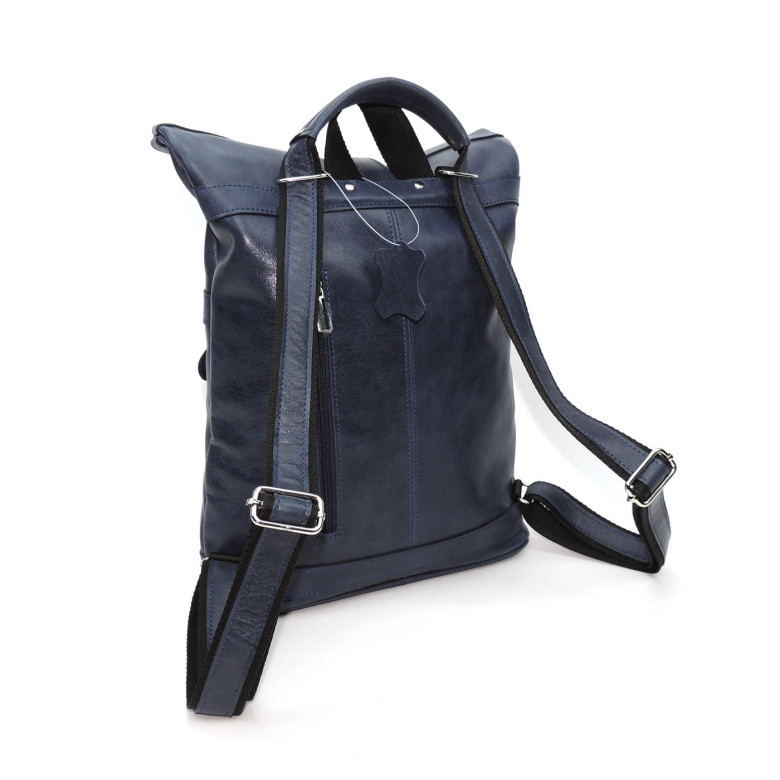 Кожаная сумка-рюкзак Natalia Kalinovskaya "Альто" синяя