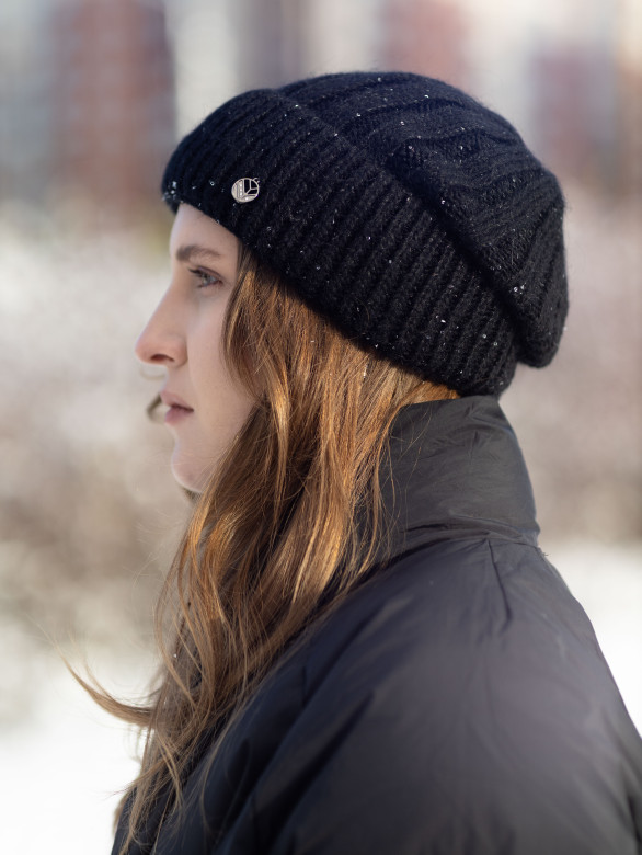 Шапка женская 12838/2 MARHATTER чёрный(56-58) Шапка женская 12838/2 MARHATTER чёрный(56-58)