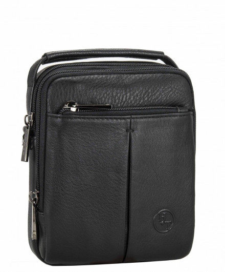 Мужская сумка через плечо Hight Touch 422-5 чёрная Мужская сумка через плечо Hight Touch 422-5 чёрная