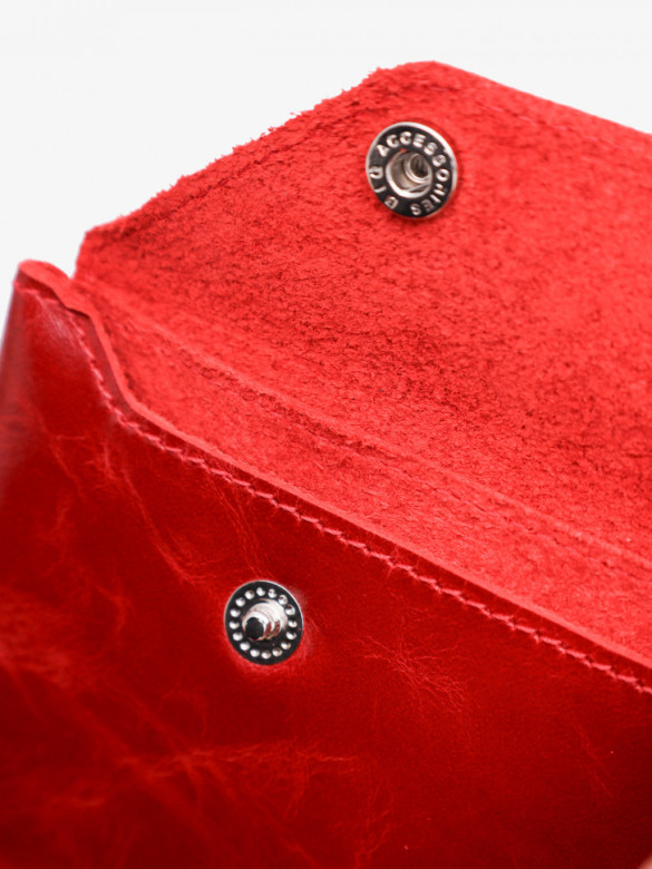 Картхолдер-монетница П-802-1930 красный Картхолдер-монетница П-802-1930 красный