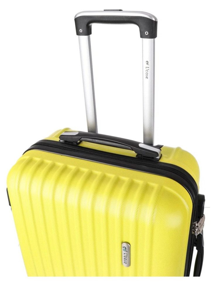 Чемодан L'Case, Krabi без расширения жёлтый Чемодан L'Case, Krabi без расширения жёлтый