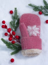 Варежки женские Корона 3046 т.розовые