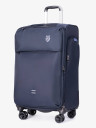 Чемодан из текстиля Kong LV 5901 синий 24" 4 колеса